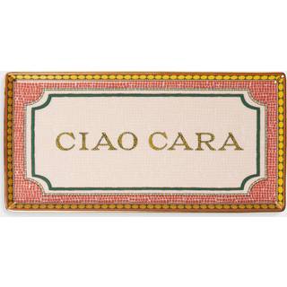 La DoubleJ Serving And Trays - 'Ciao Cara' tray in multicolor 100% PORCELAIN