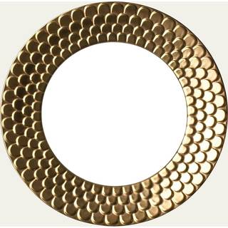 L'Objet Tableware - 'Aegean' dinner plate, gold in Gold Porcelain