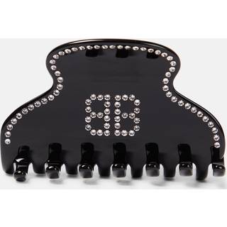 Balenciaga Holli BB embellished hair clip - black - One Size