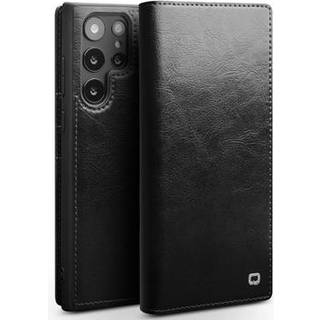 Samsung Galaxy S23 Ultra 5G Qialino Classic Læderpung - Sort