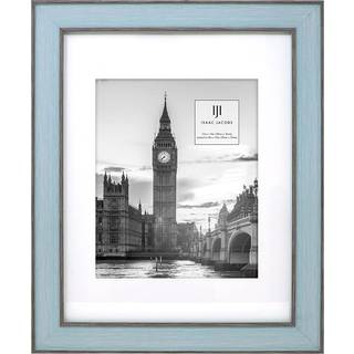 Isaac Jacobs 11x14 (Matted 8x10) Bl? m/brun (lodret og vandret) Dobbelt gr?nse Billedramme V?gmonterbar lavet til fotogalleri og v?gkunst hjem el