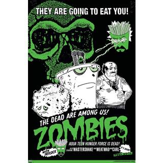 Trends International Aqua Teen Hunger Force - Zombies Wall Plakat 22.37 """" X 34.00 """" Premium Uframmet version