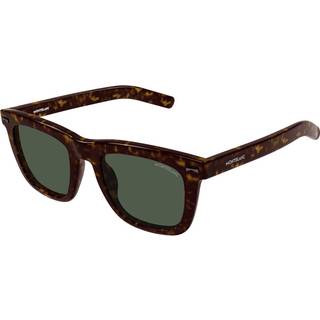 Montblanc MB0226S 002 53 Solbriller Mænd Tortoiseshell - Dark Tortoise - 53mm