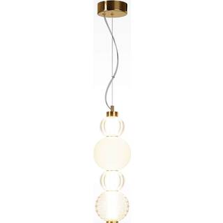 Maytoni LED-hængelampe Krave, guldglas Ø 14,7 cm 3.000 K