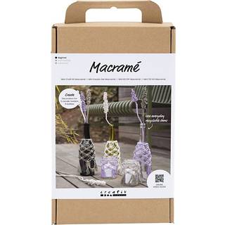 DIY Macramé Kit til Unikke Glasdekorationer