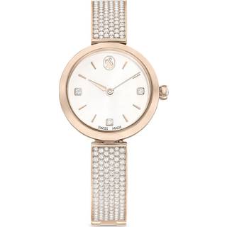 Illumina Uhr, Schweizer Produktion, Metallarmband, Goldfarben, Champagne-vergoldetes Finish