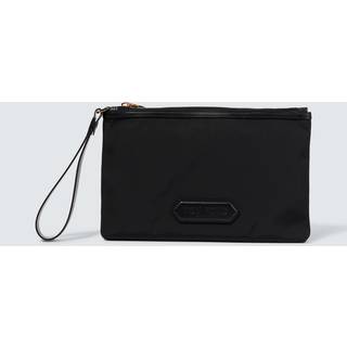 Tom Ford Logo leather-trimmed pouch - black - One Size