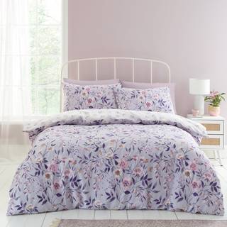 Catherine Lansfield Catherine Lansfield Lilac Isadora Floral Reversible Duvet Cover Set