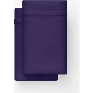 Lilla SoftStretch Pudebetr?k S?t King Lilla Madras Lagner Bambus Pudebetr?k Fugttransporterende Dyb Lilla M?rk Lilla