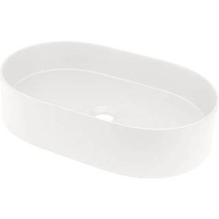 Tvättställ Oval Silia Vit Matt 55x35 cm