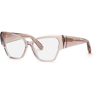 Philipp Plein VPP100 07T1 55 Briller Mænd Brun - Transparent Beige Brown - 55mm