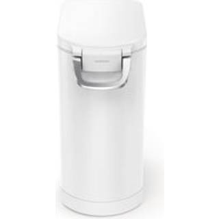 Simplehuman 30L medium kæledyrsfoderbeholder, hvid