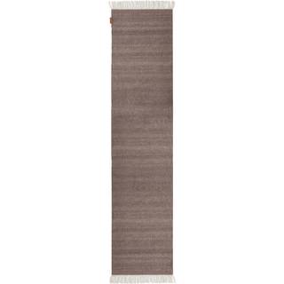 Formgatan Fringe Tæppe 70x300 Cm Muldvarpefarvet - Ensfarvede tæpper Genanvendt Pet Mole - FG 8001