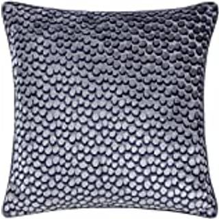 HÖEM HÖEM Dusk Blue 45 x 45cm Lanzo Cut Velvet Spot Cushion