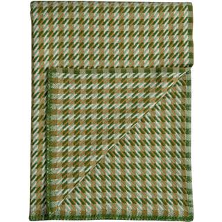 Røros Tweed Mimi Plaid 150x200 Cm Espen`s Green - Plaider & Tæpper Norsk Lammeuld Grøn - 5052
