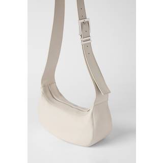 Mint Velvet Mint Velvet Cream Leather Cross-Body Bag