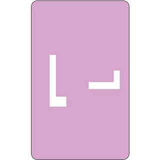 Smead Alphaz ACCS farvekodet alfabetisk etiket L Lavendel 100 etiketter pr. Pakke (67182)