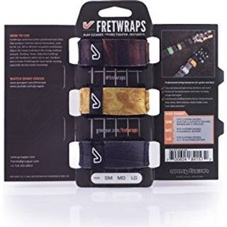GRUV Gear fretwraps String Muters 3-Pack (Wood Print Small) (FW-3PK-WOD-SM)