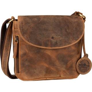Schultertasche Leder 23x20cm "Vintage" antikbraun 1727-25 | Greenburry.de