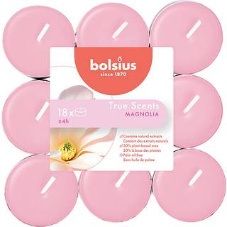Bolsius fyrfadslys med duft, 18-pak - magnolia duft (På lager i butik)