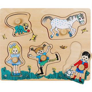 Pippi puslespil med knopper 5 stk