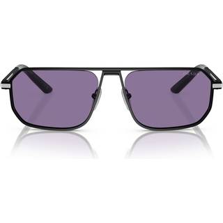 Prada Mand PR A53S 1BO05Q Solbriller Metal Sort Violet Pillow Normal Spejl