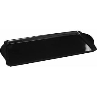 Calypso Basics Melamine Plastik Tidbit BPA-Free Food Safe Multipurpose Pad Servering Bakke Badeværelse/bordarrangør sort