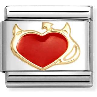 Nomination Devil Heart Charm - Red