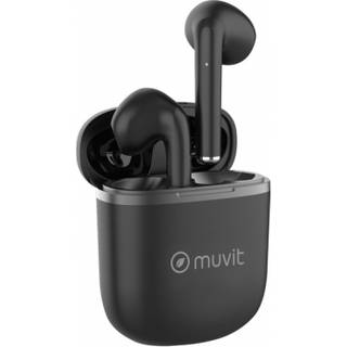 Muvit Pure trådlösa in-ear hörlurar, svart