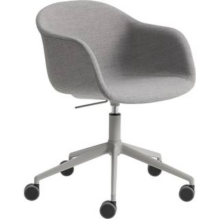 Muuto Fiber Swivel Karmstol Remix 133/ - Stole Fyrretræ Grå - 50802 - GREY_133