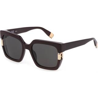 Furla Kvinde SFU624 0G96 Solbriller Acetat Bordeaux Grå Firkantet Normal