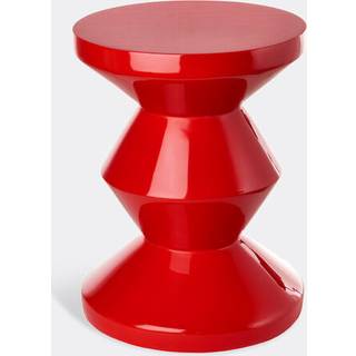 POLSPOTTEN Seating - 'Zig Zag' stool, red in red Synthetic material