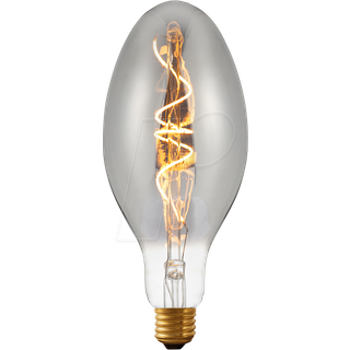E27 - SPL Big FleX Ellipse - Smoke - Ø:100mm - 2200K - CRI 80 - Dæmpbar
