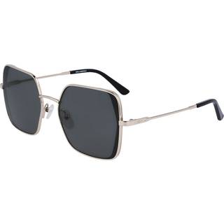 Karl Lagerfeld Kvinde KL340S 710 Solbriller Metal Guld Grå Firkantet