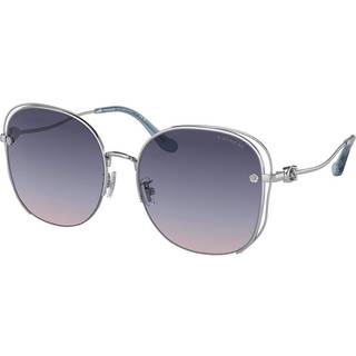 Coach HC7145BD CD453 Asian Fit 90018H 60 Solbriller Kvinder Silver - Shiny Silver - 60mm