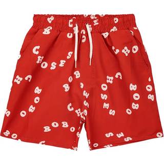 Bobo Choses Circle swim trunks - red - Y 2/3