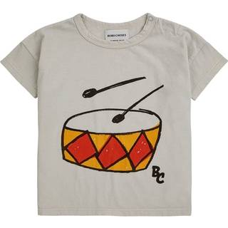 Bobo Choses Play The Drum Baby T-shirt Beige 9 Months  Beige  9 måneder  Unisex