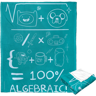 Northwest Adventure Time Silk Touch kastet?ppe 50"""" x 60"""" algebraisk