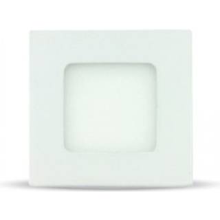 V-Tac 3W LED indbygningspanel - Hul: 7,3 x 7,3 cm, Mål: 8,4 x 8,4 cm, 230V - Dæmpbar : Ikke dæmpbar, Kulør : Varm