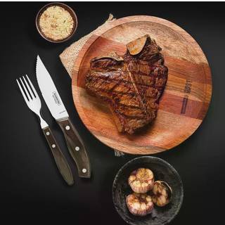 Luksus Grillbestik 8 dele med Personlig Laser gravering - Tilkøb Gravering Savoye Let Plain BOLD