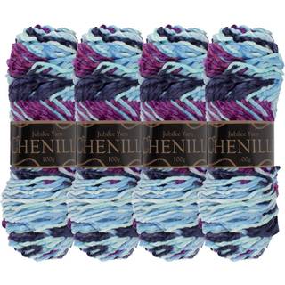 Jubileeyarn Chenille Yarn - Worsted Weight - 100G/Skein - Nibiru - 4 Skeins