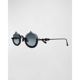 Anna-Karin Karlsson CRYSTAL MERINGUE Black 49 Solbriller Kvinder Black - Black Swarovski Crystals - 49mm