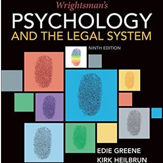 Wrightsman's Psychology and the Legal System