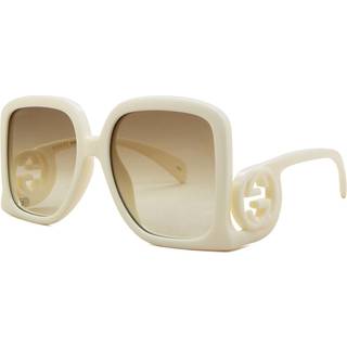Gucci GG1326S 002 58 Solbriller Kvinder Hvid - Ivory White - 58mm