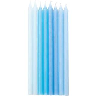 Kerzen lang 16 Stück - Aqua