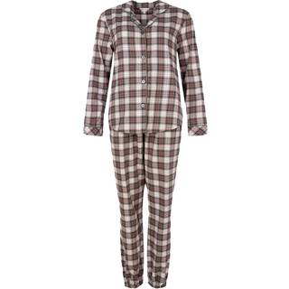 Lady Avenue Cotton Flannel Pyjamas - Red/Green - X-Large