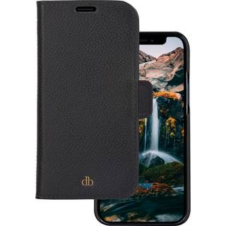 Dbramante1928 iPhone 12/12 Pro New York 2-i-en Læder Flipcover - Sort
