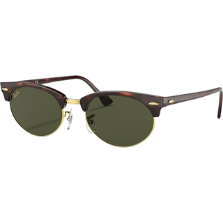 Ray-Ban RB3946 Clubmaster Oval 130431 52 Solbriller Mænd Tortoiseshell - Gold Mock Tortoise - 52mm