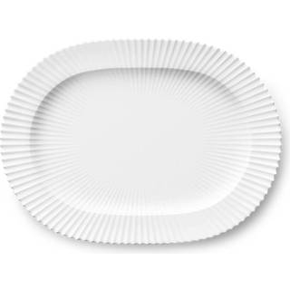 Lyngby oval serveringsfad 33 cm klar h