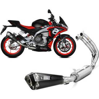 MIVV Delta Race-udstødningssystem med EG-BE Kulstof, sort, rustfrit stål